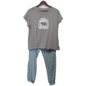 Wholesale - 1X-3X ASST TURQUOISE JOGGER SLEEP0 SET C/P 48, UPC: 194587519359